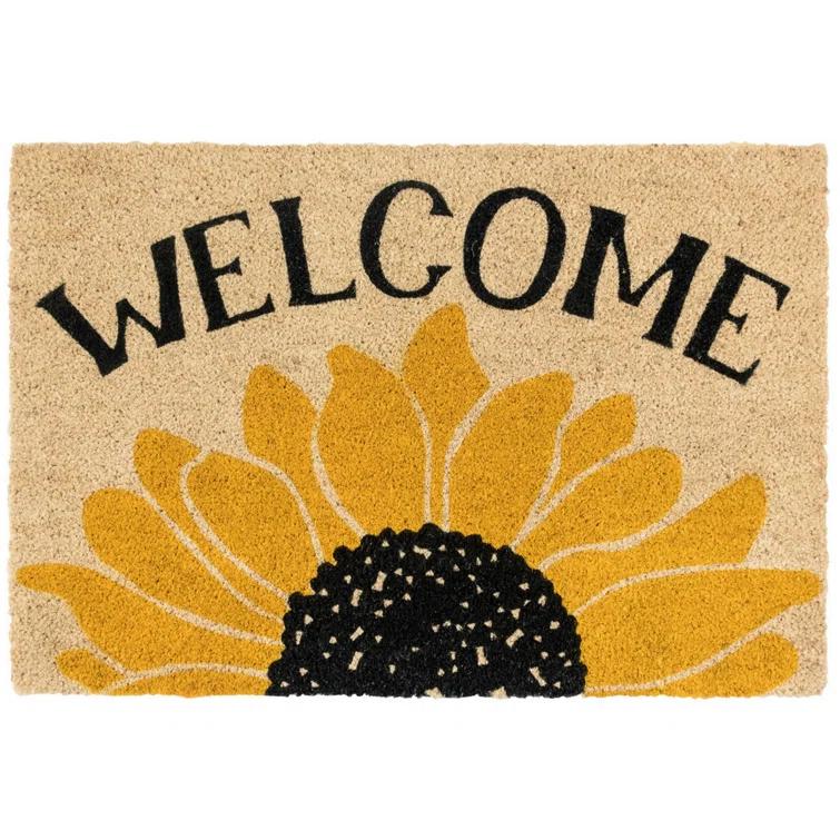 Sunflower Welcome Doormat