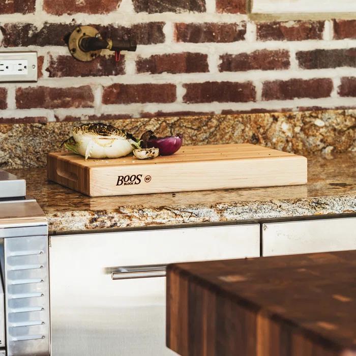 John Boos Wood Edge Grain Reversible Cutting Board