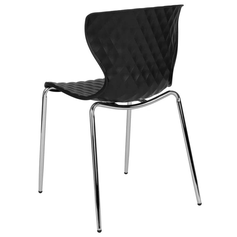 Flash Furniture Lowell Contemporary Design Plastic Stack Chair (Set of 4)