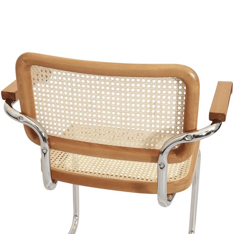 Breuer Chair Company Marcel Breuer Cesca Cane Cantilever Dining Armchair Arm Chair