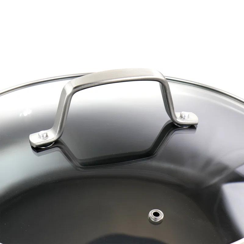 Martha Stewart Bosworth 10 Piece Hard Anodized Nonstick Aluminum Cookware Set - Black