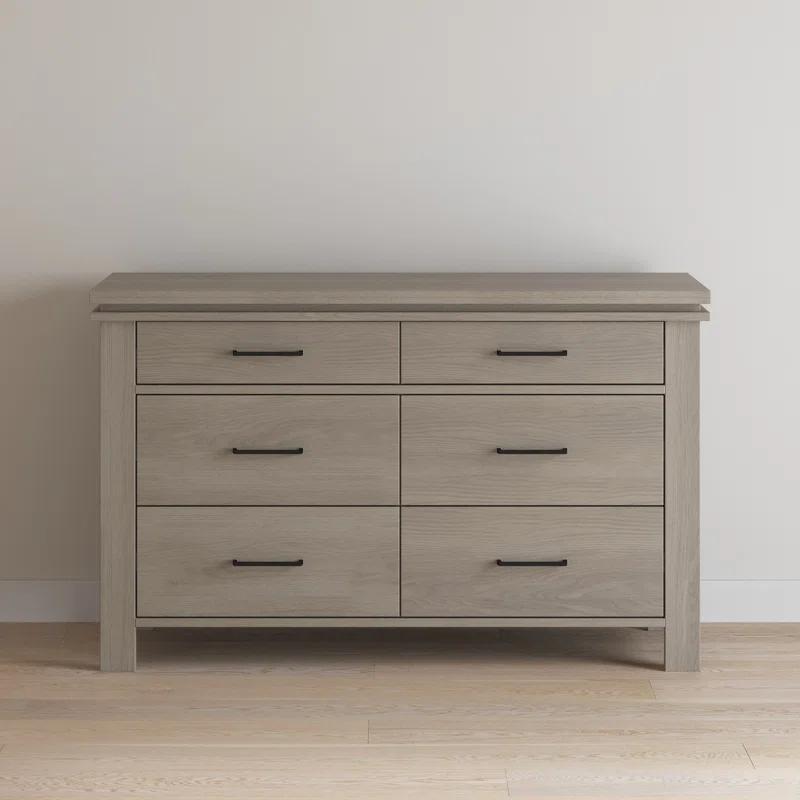 Child Craft Denman 55" Wide 6-Drawer Double Dresser