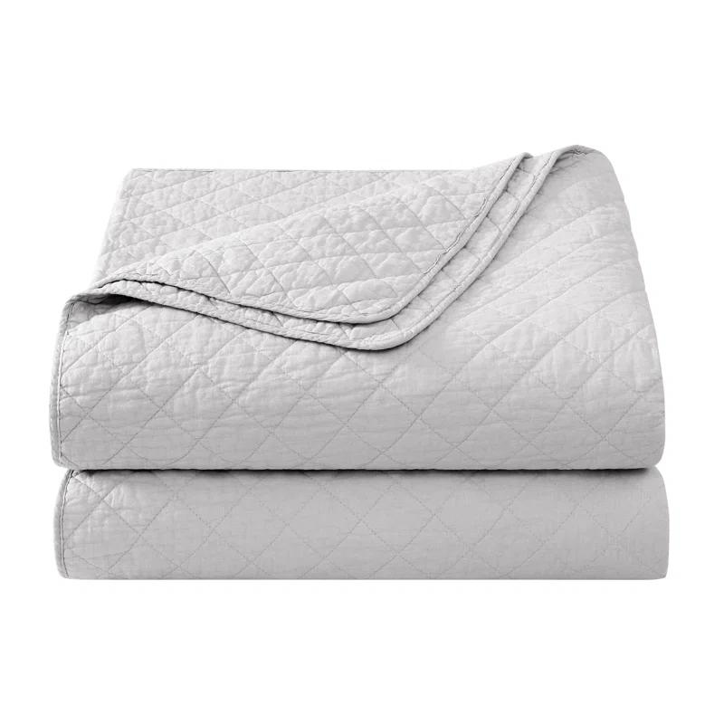 Indigo Hill by HiEnd Accents Cotton Comfort Solid Color Classic Chic Casual Modern Rustic Quilt Set