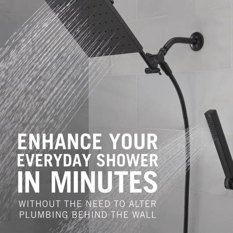 10-inch Raincan Shower Head and Hand Held Shower Combo, Rainfall Shower Head and Hand Shower