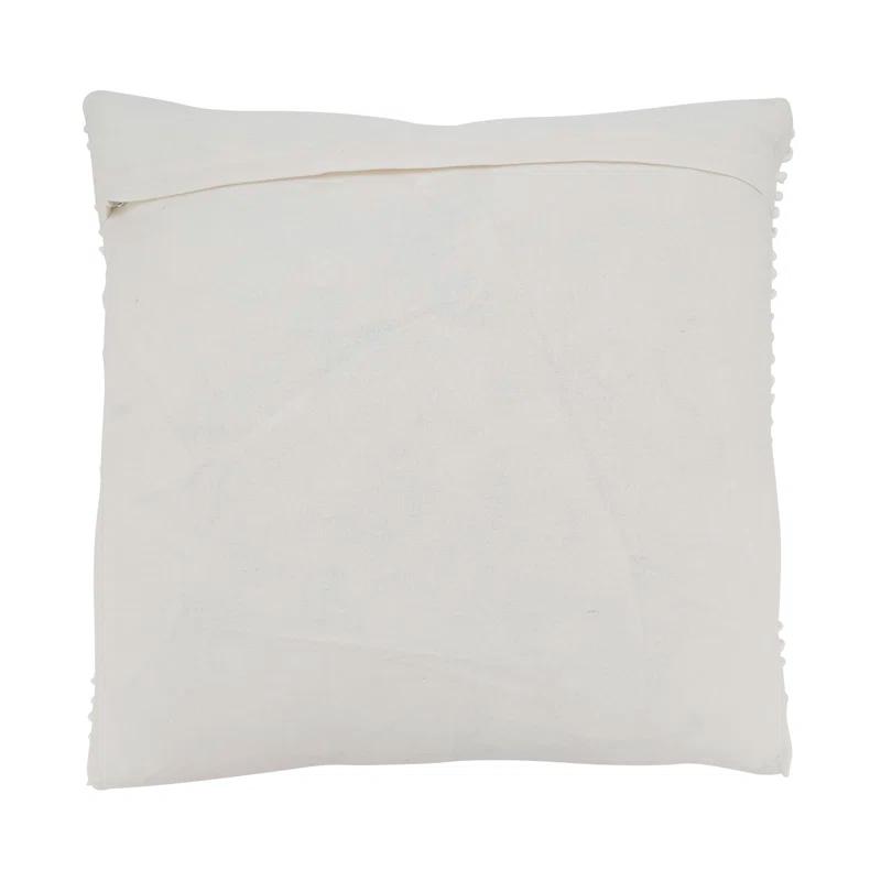 Saro Zandra Collection Cotton Throw Pillow