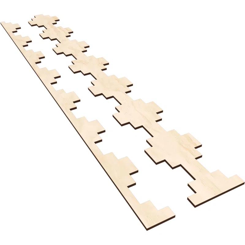 Ekena Millwork Gypsum Adjustable Wood Decorative Slat Wall Panel Kit