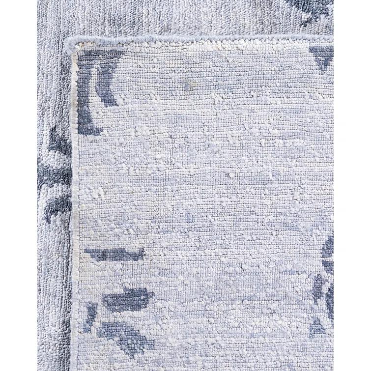 Solo Rugs One-of-a-Kind Rectangle 9' X 11'9" New Age Silk Area Rug Gray