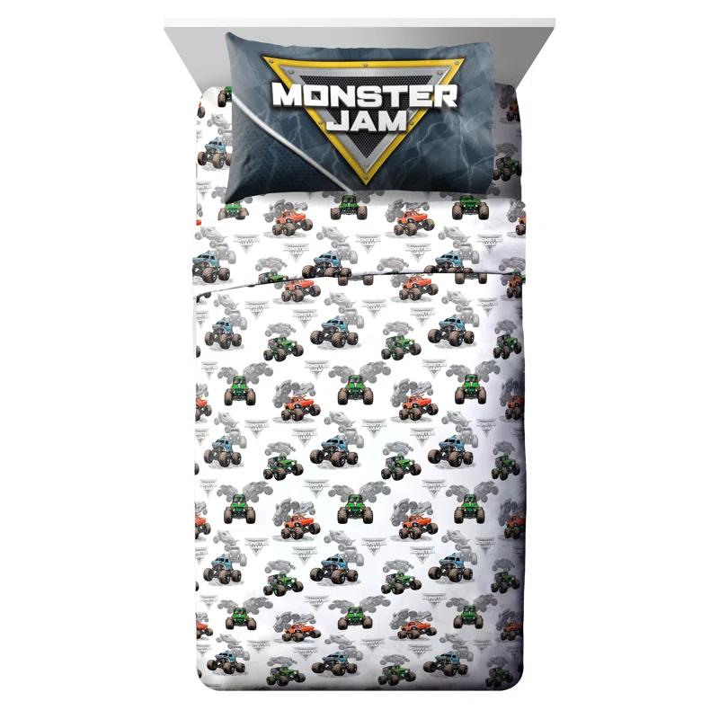 Monster Jam Slash Bedding Set w/ Sham