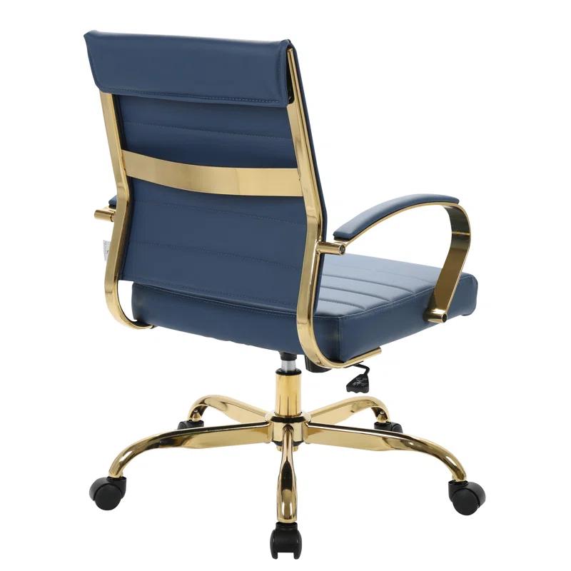 Everly Quinn Naudain Leather Office Conference Chair Modern Executive Meeting Room Chairs