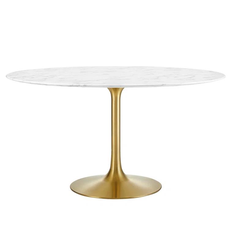 Modway Modway Lippa Oval Artificial Marble Dining Table