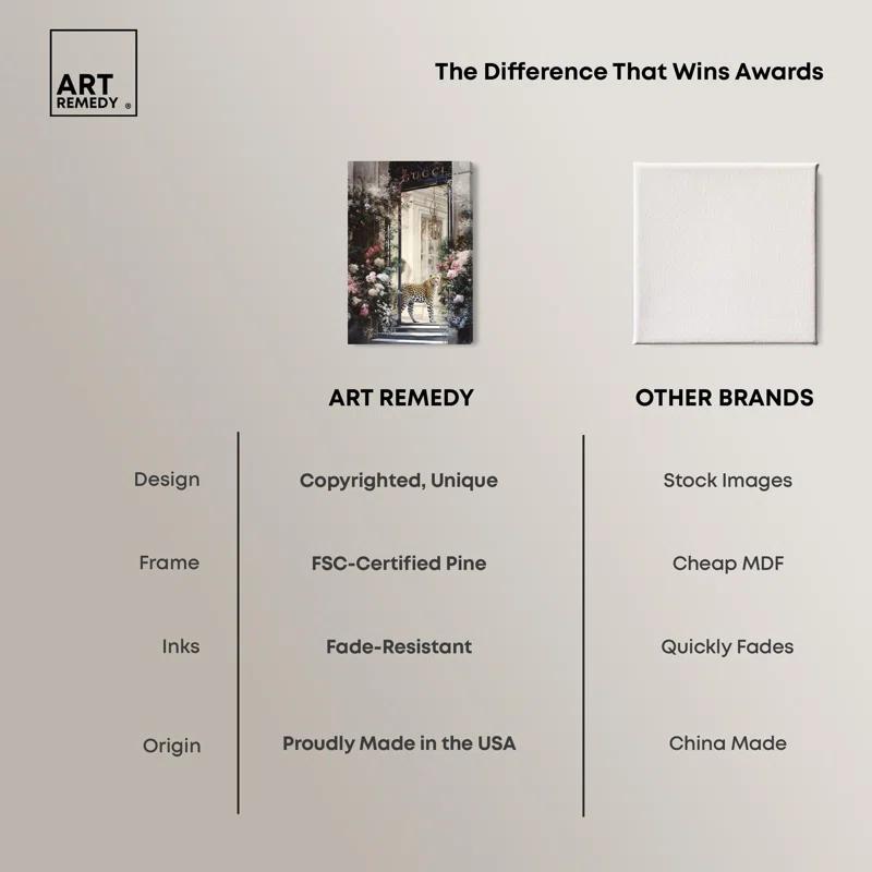 Art Remedy Flower Storefront Canvas Fashion Designer Wall Art by Art Remedy