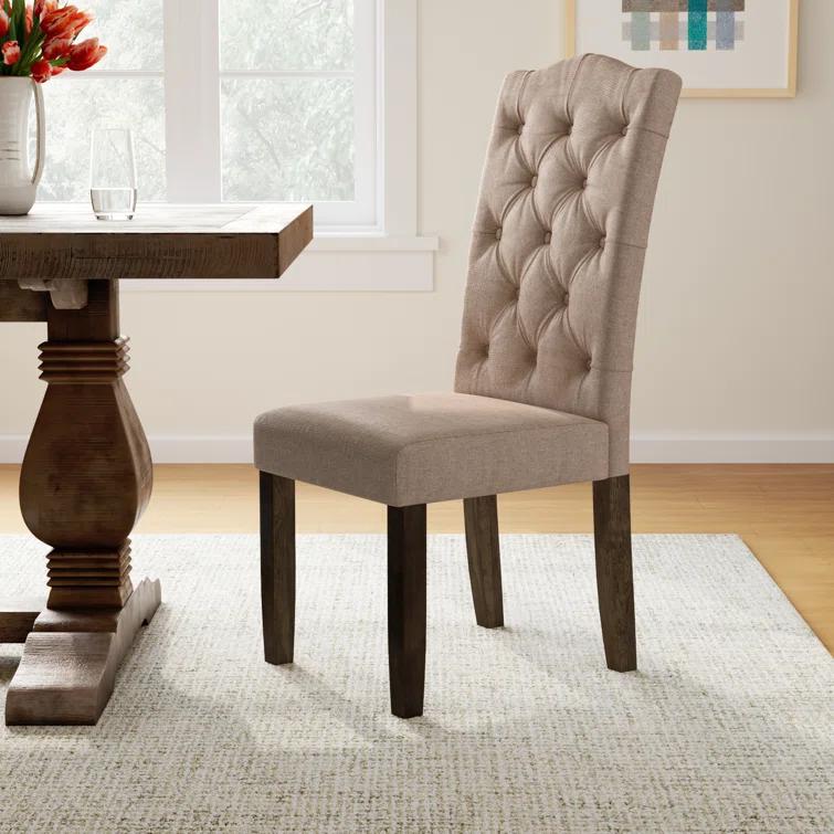 Bianca Tufted Parson Chairs (Set of 2)