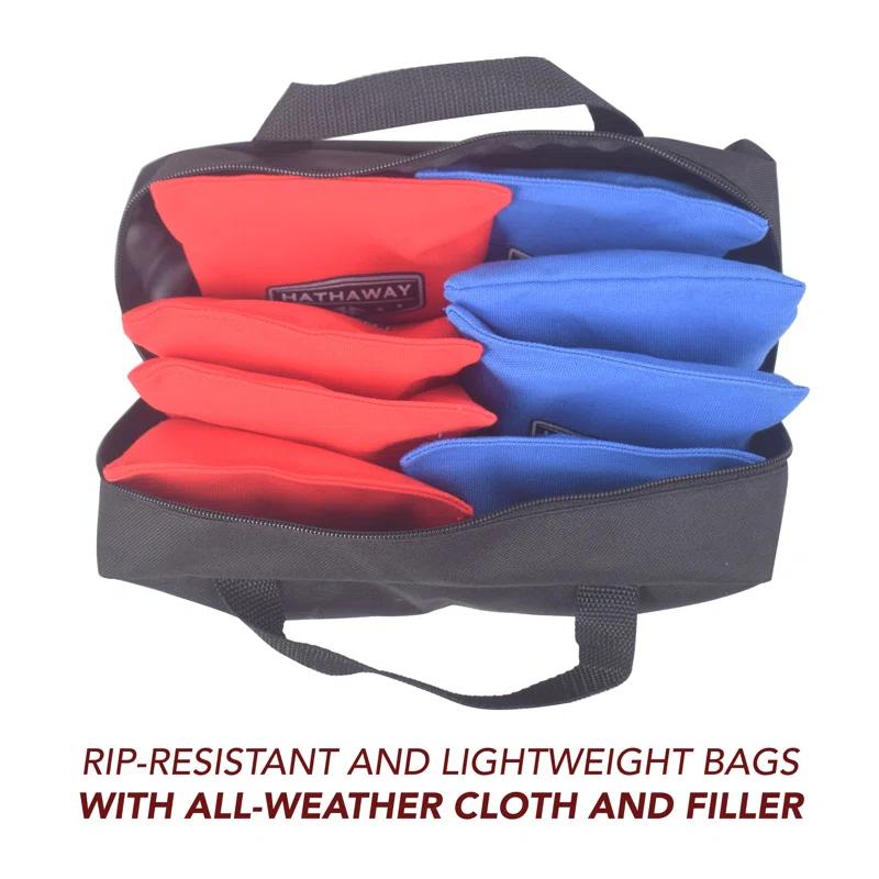 Hathaway Games 8 Piece Weather Resistant Regulation Cornhole Bag Set