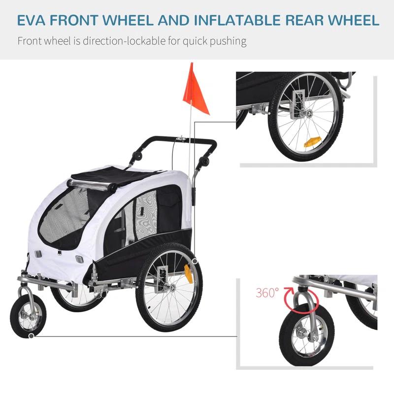Aosom Foldable Pet Jogger Stroller