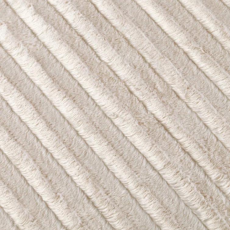 Madison Park Duke Champagne Long Fur Throw 50x60"