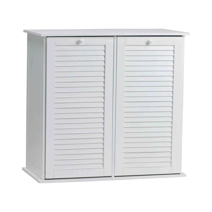 Household Essentials Tilt-out Cabinet Laundry Sorter with Shutter Front