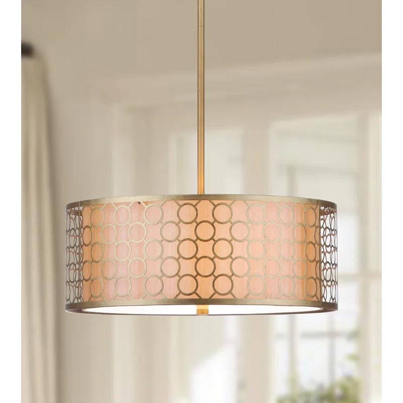 Mercer41 Torpoint 3 - Light Dimmable Drum Chandelier