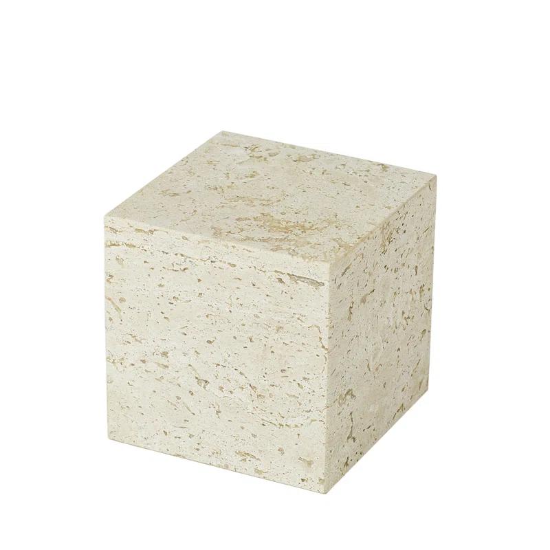 Studio A Home Travertine Cube Riser-Sm