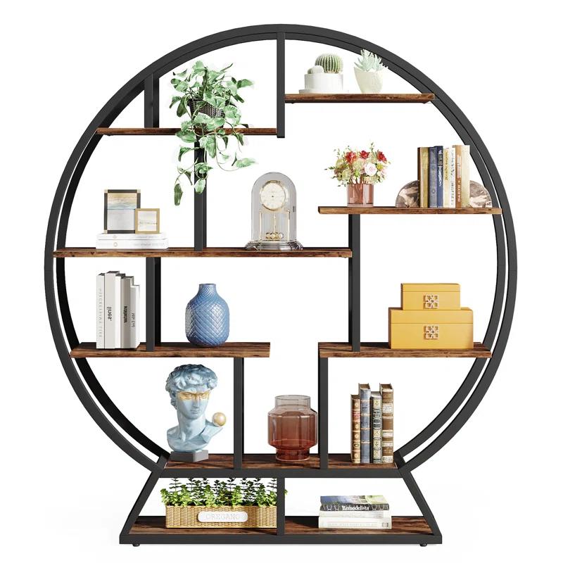 17 Stories Drino 63" H x 59" W Steel Geometric Bookcase