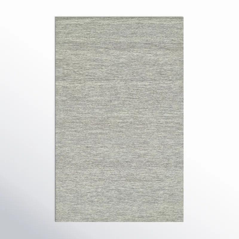 Momeni 5'x8' James Solid Handtufted Area Rug Light Gray: Wool, Low Pile, Rectangle, Indoor, Vacuum Care