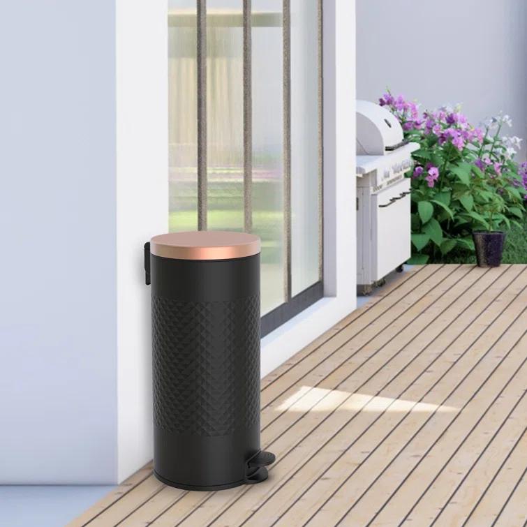 Innovaze Metal Step On Kitchen Trash Can - 8 Gallons