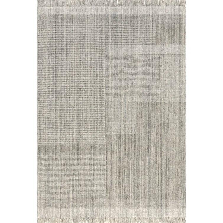 Seriah Fringed Wool-Blend Area Rug