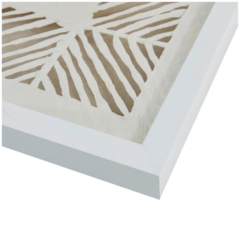 Dakota Fields Framed Geometric Rice Paper Panel Shadowbox Wall Décor (Set of 2)