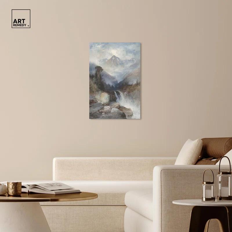 Art Remedy Mountain of Holy Cross Canvas Vintage Landscape Art by Art Remedy