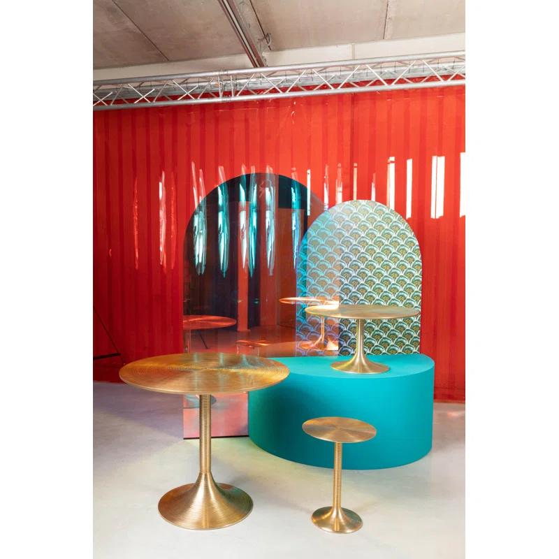 Hypnotising Round Metal Dining Table