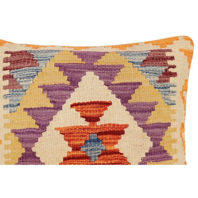 Tribal Kilim Pillow Geometric Throw Pillow
