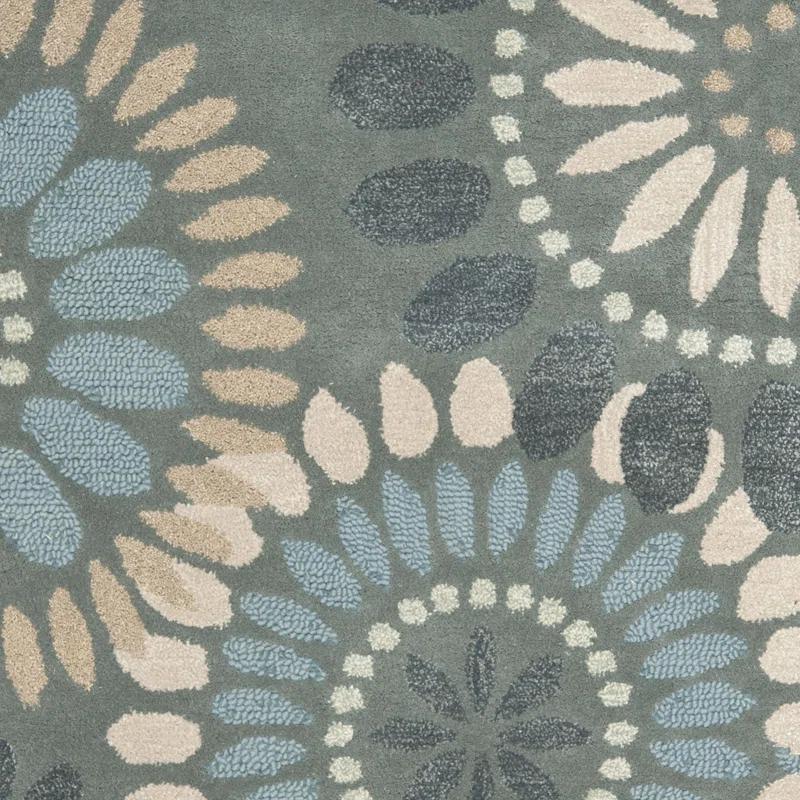 World Menagerie Arber Jardin Hand Tufted Wool Floral Rug