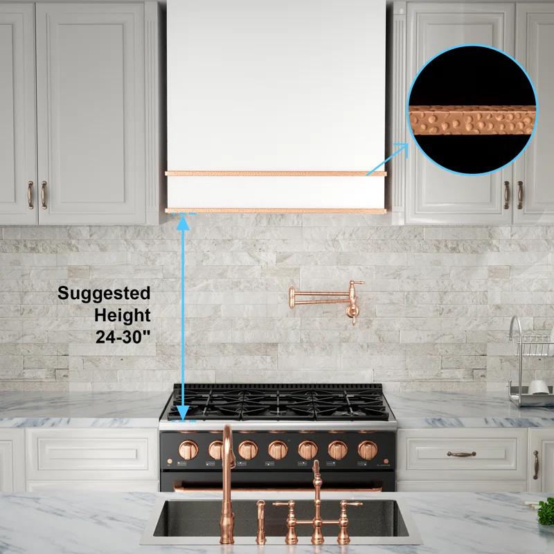 Akicon Akicon 30" Stainless Steel 600 CFM Ducted (Vented) Wall Mounted Required Range Hood AK-HS30HB-SWC