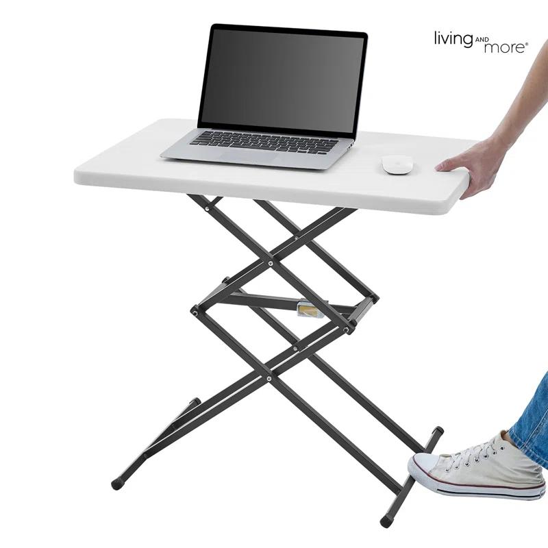 MASMIO 28Inch Height-Adjustable Portable Dinner Table