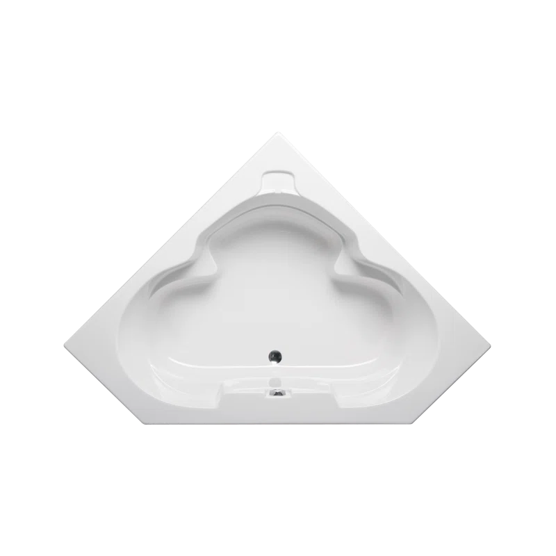 Malibu Home MHMD5959A01 Mandelay 59" x 59" Corner Air Acrylic Bathtub