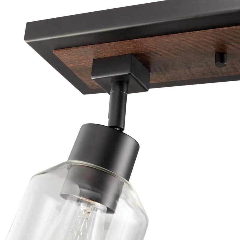 Griffith 25'' 3 -Light Fixed Track Track Kit with Dimmable and Adjustable Head