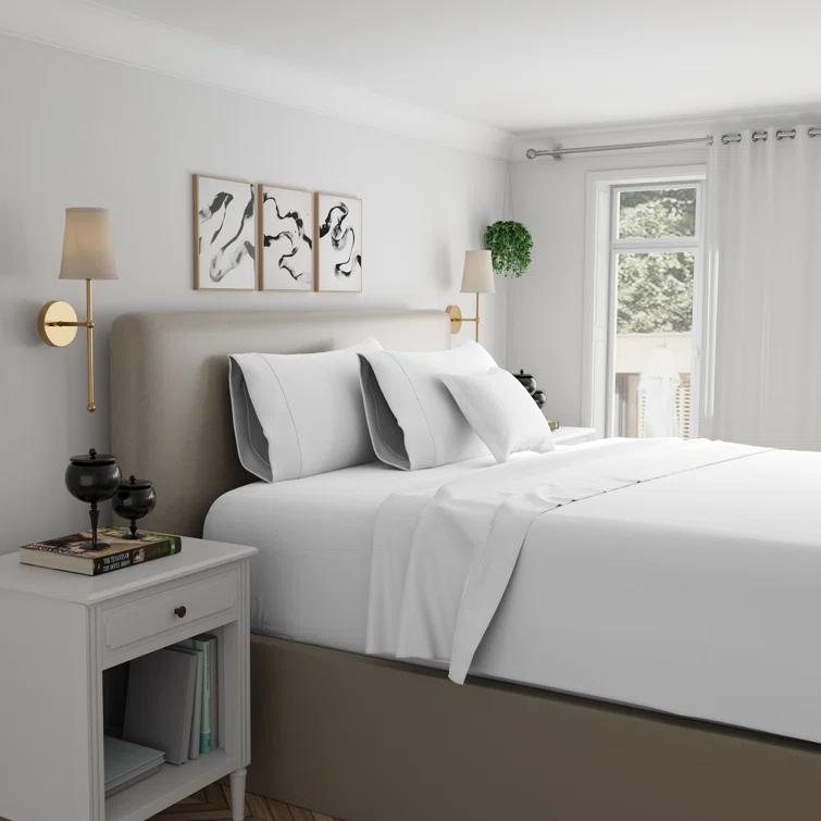 Color Sense 1200TC Premium Cotton-Blend Wrinkle-Resistant Sheet Set