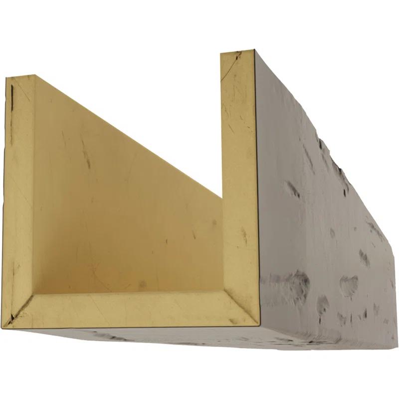 Ekena Millwork Pecky Cypress Endurathane Faux Wood 3-Sided Ceiling Beam (U-beam)