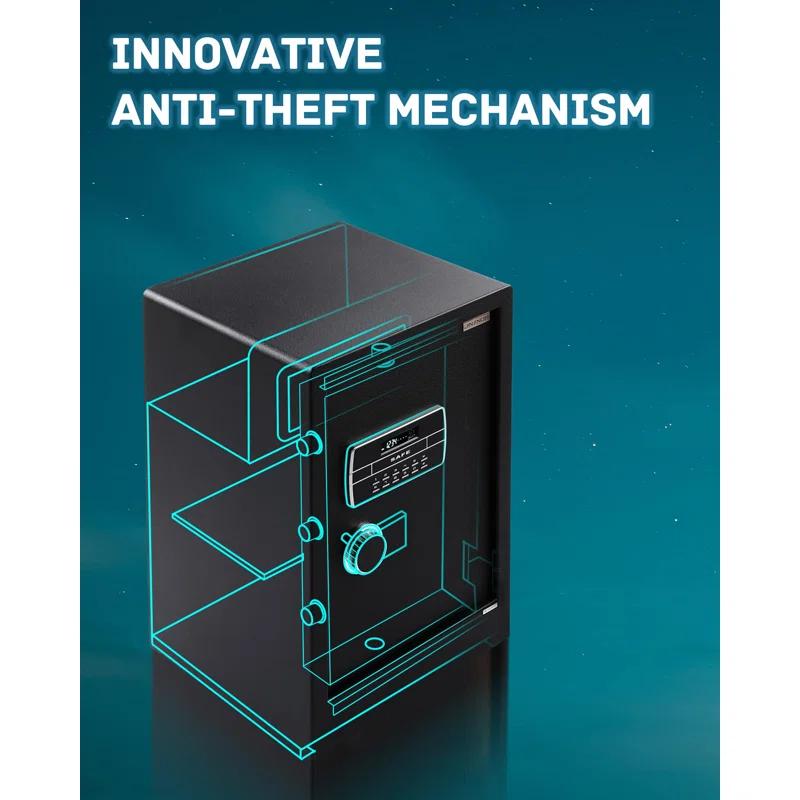 MASTER CRAFT WINDOW AND DOOR Large Safe Box ,4.2 Cubic Feet Home Safe Box With Fireproof Waterproof 27.6In Security Big Safe With Electronic Keypad Digital Lock For Office Hotel