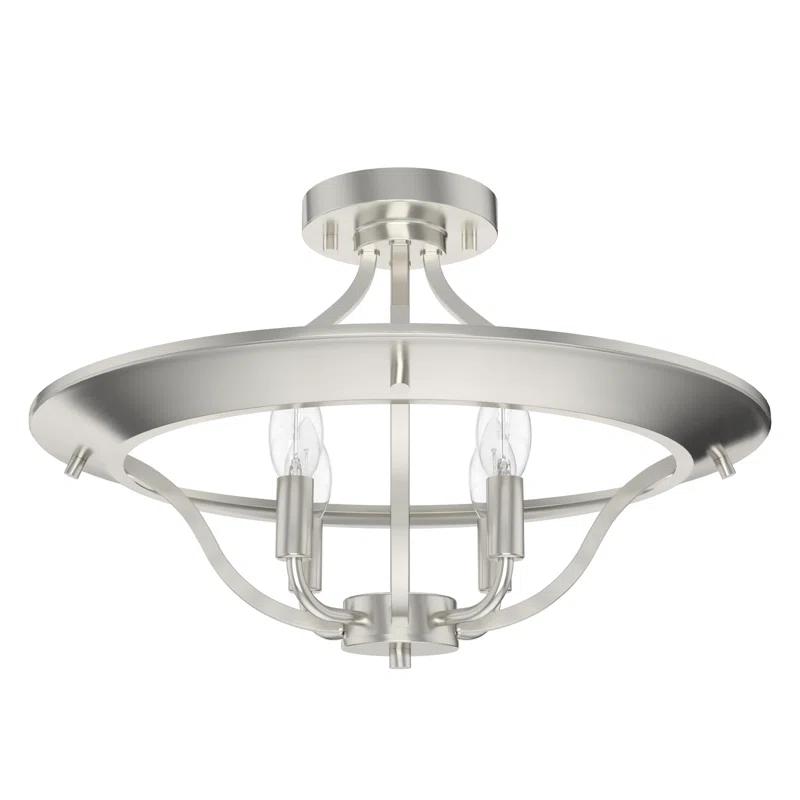 Hunter Fan Perch Point 4 Light Semi Flush Mount