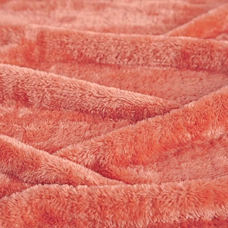 Superior Superior Solid Polyester Reversible All-Season Fleece Throws Blanket