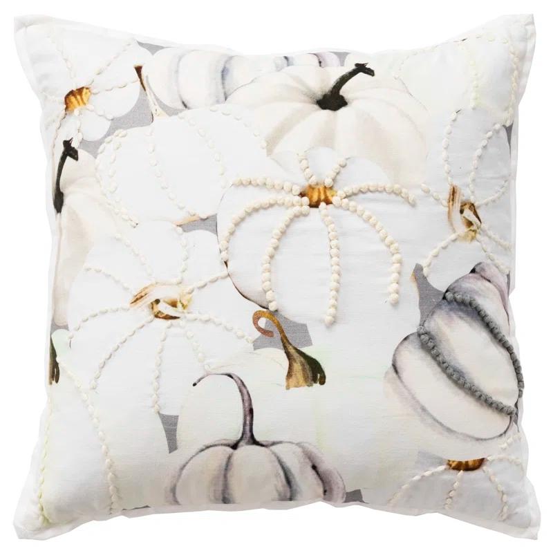Rizzy Home Embroidered Cotton Throw Pillow