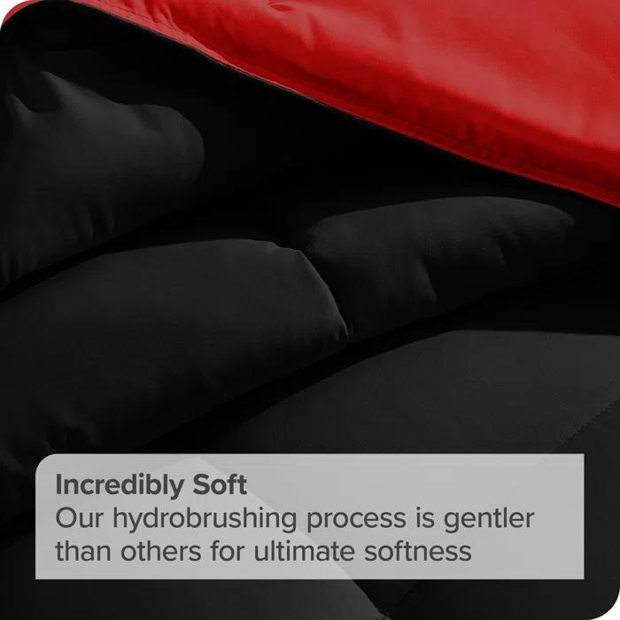 Bare Home 1800 Premium Microfiber Reversible Bed-In-A-Bag