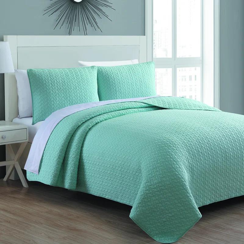 American Home Fashion Tristan Cotton Quilt Set