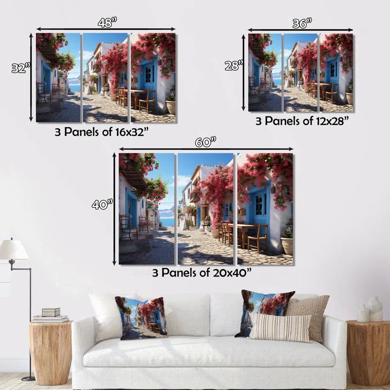 Design Art Greece Greek Island Rhapsody - Landscapes Metal Wall Decor Set | Wayfair