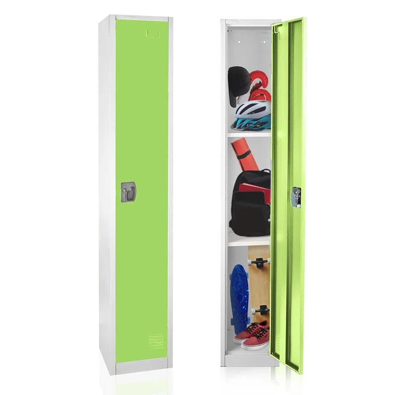 AdirOffice 12'' Wide Steel 1-Tier School and Gym Locker (Set of 4)