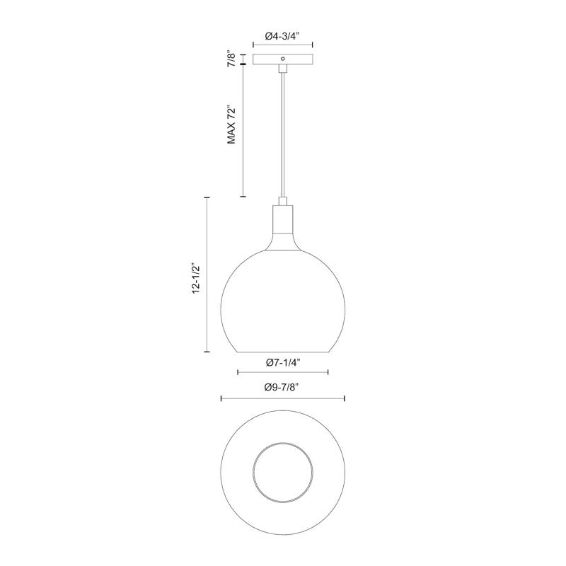 Kuzco Lighting Castilla Clear Glass/Matte Black
