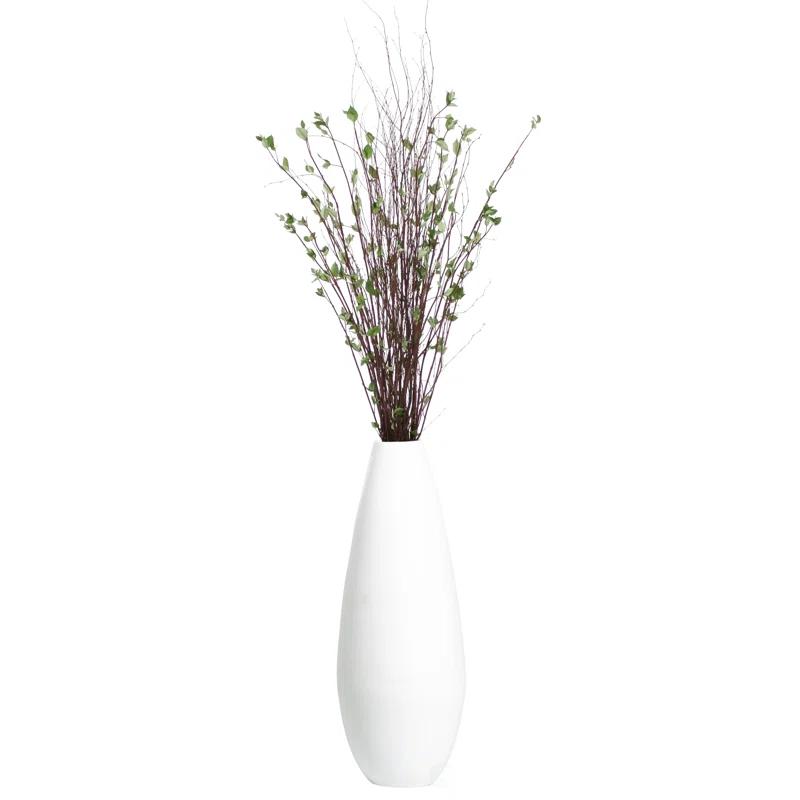 Orren Ellis 31.5" Spun Bamboo Tall Floor Vase - Sleek Matte Finish, Elegant Home Decoration, Modern Accent Piece, Living Room Decor, Handcrafted Bamboo Art, Contemporary Interior Design, Unique Tall Vase & Reviews | Wayfair