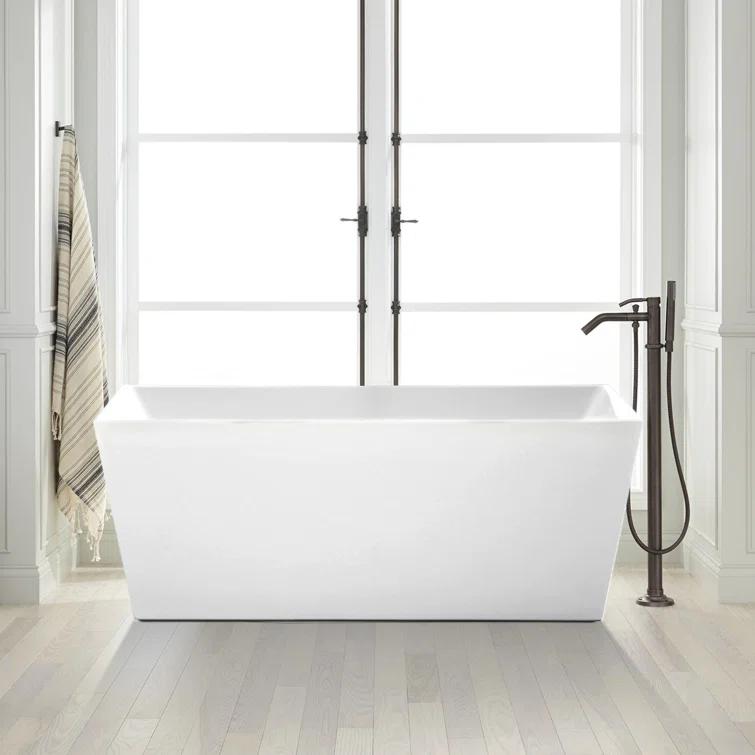 Chloe Freestanding Soaking Acrylic Bathtub