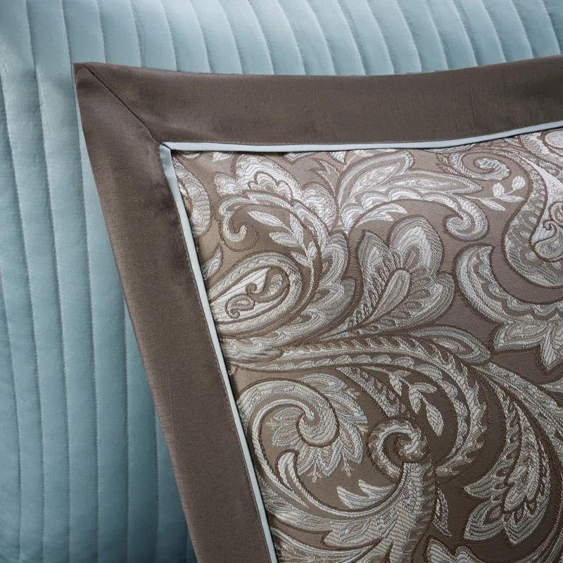 Madison Park Aubrey Paisley Jacquard Duvet Cover Set