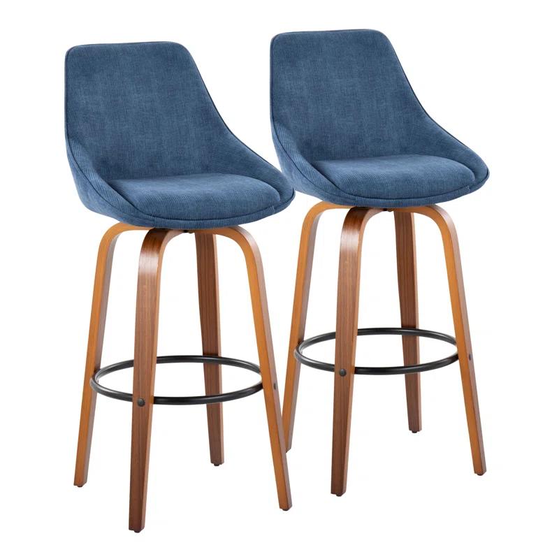 LumiSource Swivel Upholstered Counter Stool